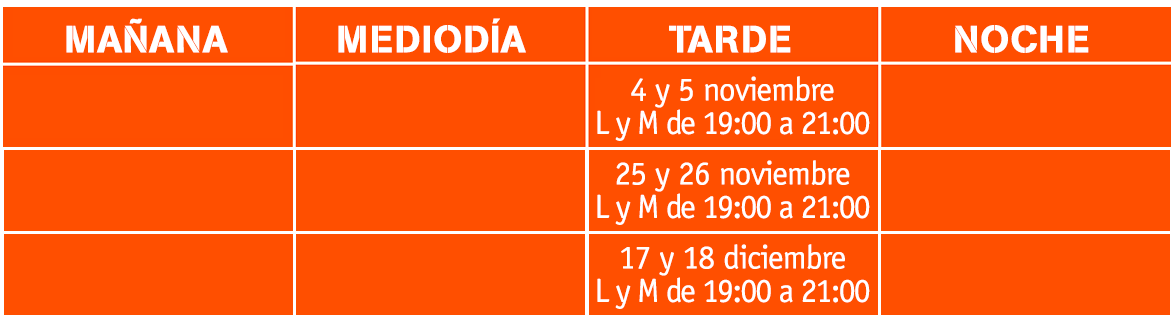 142. Calendario Curso Teórico MOTO septiembre a octubre